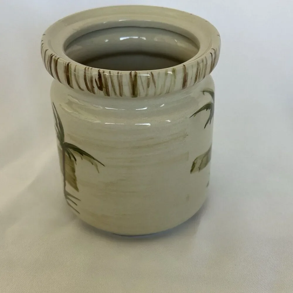 Mulberry Home Collection TROPIC TROPICAL PALM Lidded Rubber Seal 6.5